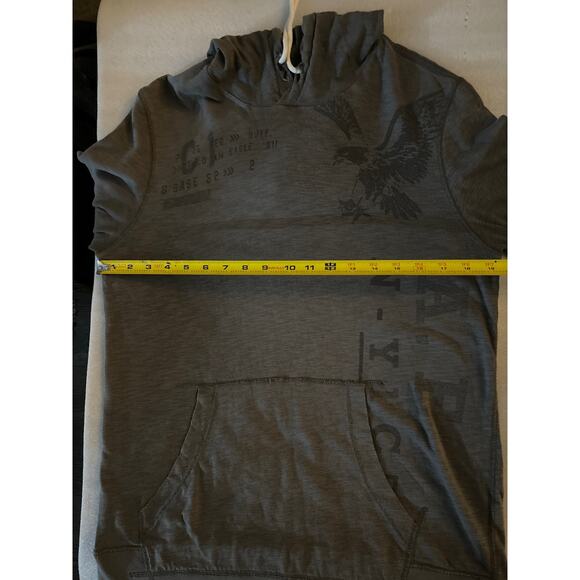 American Eagle Outfitters Gray Men's Hoodie M Casual Streetwear Minimalist - Picture 8 of 12